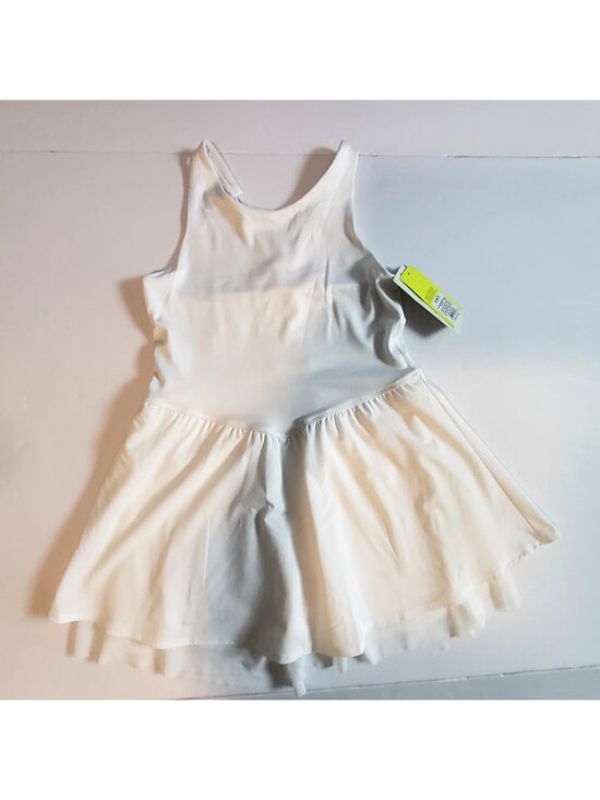 all in motion Dresses & Skirts - All In Motion Girls White Sleeveless Dress With Built-In Shorts  Size  S